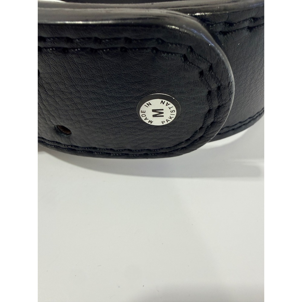 Gymreapers Weightlifting Belt Unisex Medium Black Good Leather Tapered Buckle - Picture 3 of 6